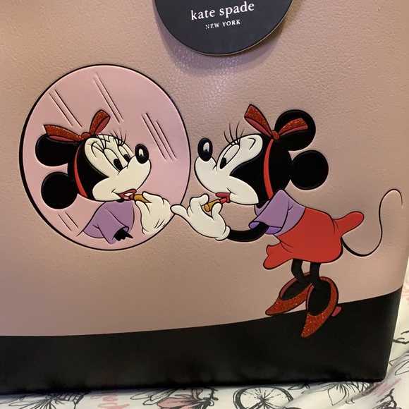 Disney Kate Spade minnie mouse Lg reversible tote - Picture 2 of 16